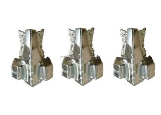 Plastic Customized Casket Accessories Gold - Plating Funeral Decoration With Iron Tubes