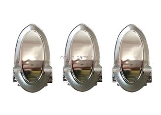 PP Or ABS Sliver Funeral Coffin Decorative Coffin Parts With Steel Tubes