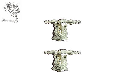 Funeral Swing Coffin Handles With Short Tube , Pale Gold H9023 - 1 Casket Handle Hardware