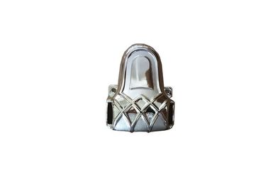 Sliver Coating Film Plastic Funeral Casket Fitting Coffin Parts With Pineapple Pattern