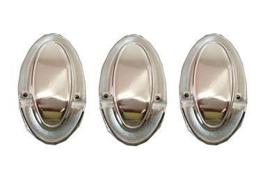 PP Or ABS Sliver Funeral Coffin Decorative Coffin Parts With Steel Tubes