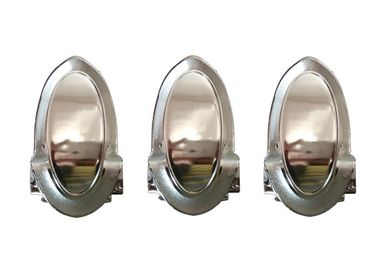 PP Or ABS Sliver Funeral Coffin Decorative Coffin Parts With Steel Tubes