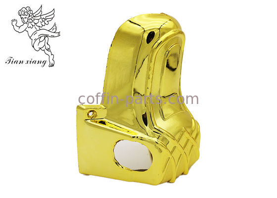 धातु सलाखों के साथ ABS प्लास्टिक सामग्री सिल्वर कास्केट कोनों कास्केट हार्डवेयर